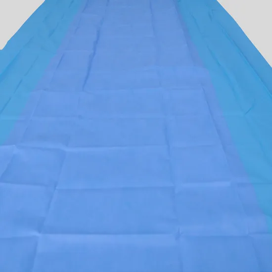 Cubiertas estériles para equipos quirúrgicos de hospital de fábrica Refuerzo de tela SMS laminada de PE Cubiertas para mesas de instrumentos cubiertas de soporte de Mayo reforzadas con zonas estériles