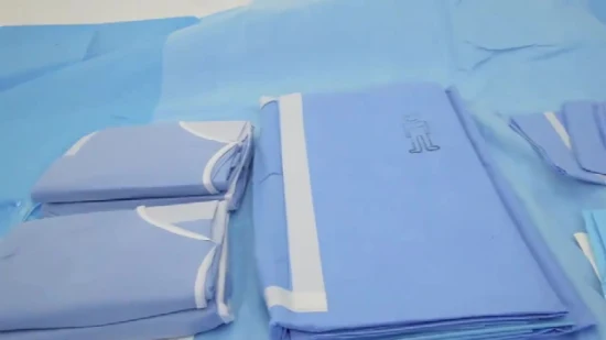 Productos médicos Paquete quirúrgico desechable médico Paños quirúrgicos Paquete desechable Kit médico/desechable Fabricante de paquete universal estéril Eo